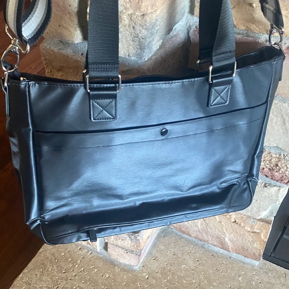 IHKWIP NWOT Be Bold Tote Laptop Black Bag